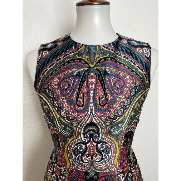 Nanette Lepore Dress Mini Sheath Silk Multicolor Print - Picture 2 of 12